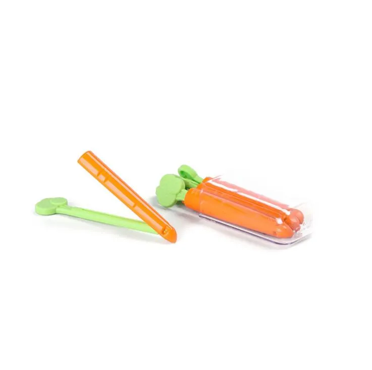 5PC Cartoon Carrot Food Bag Closure Clip