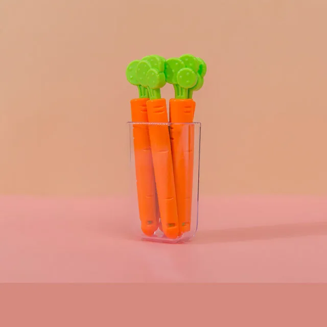 5PC Cartoon Carrot Food Bag Closure Clip