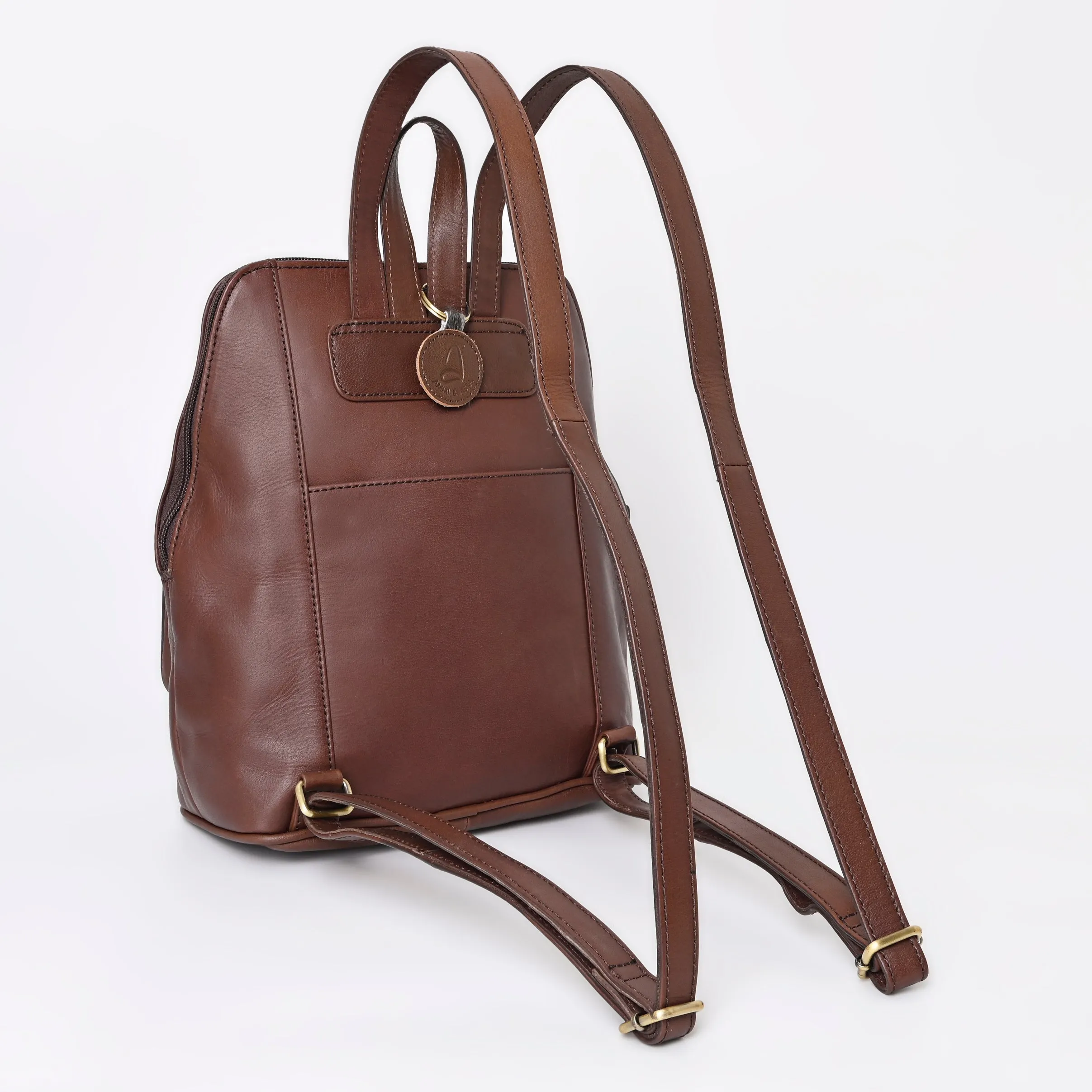 A&A-1043 Montana West Genuine Oily Calf Leather Hand Tooled Collection Backpack