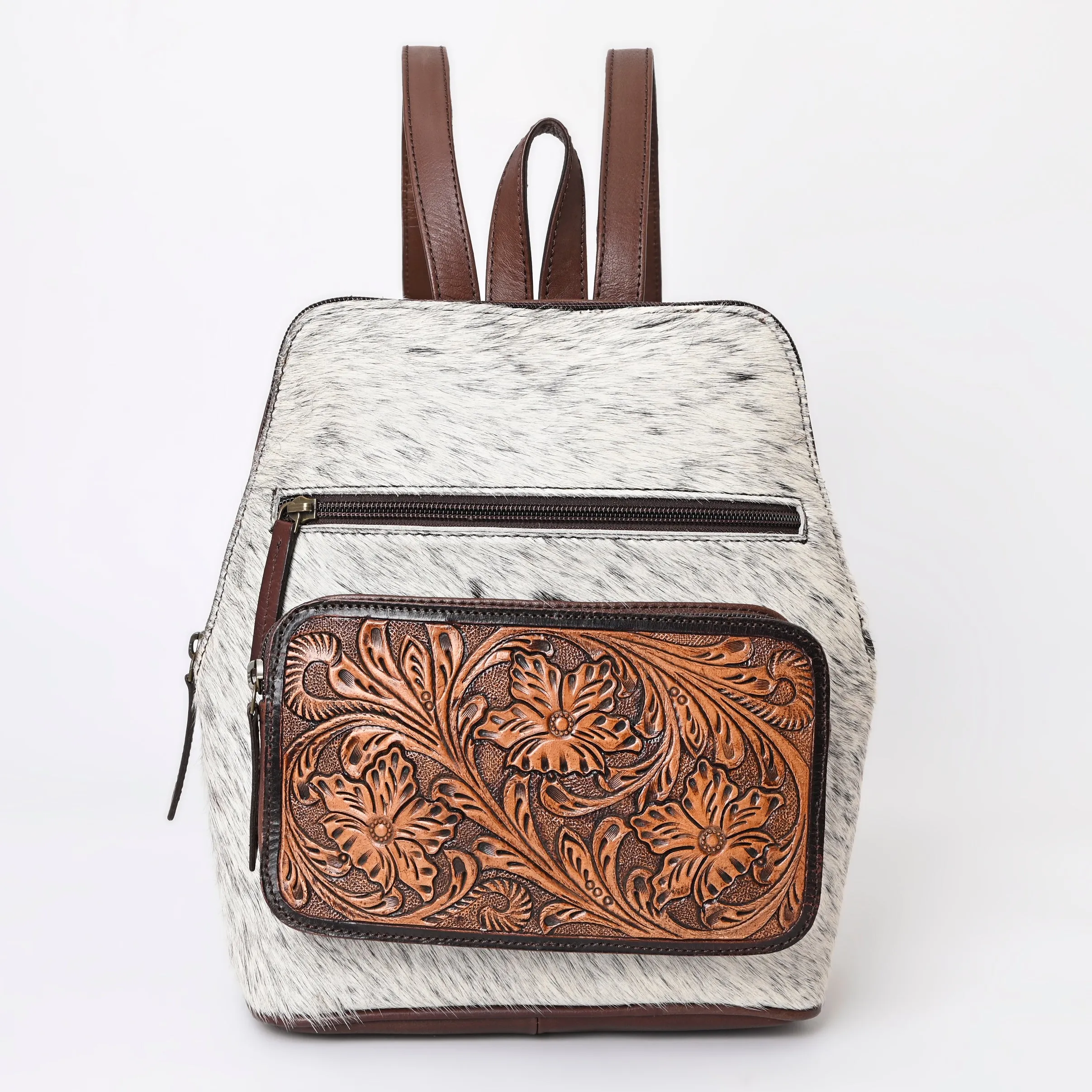 A&A-1044 Montana West Genuine Hair On Cowhide Leather Collection Hair-On  Backpack