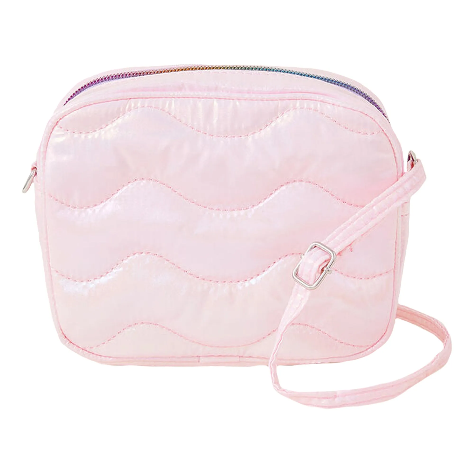 Accessorize London Girl's Iridescent Quilted Cross-Body Bag