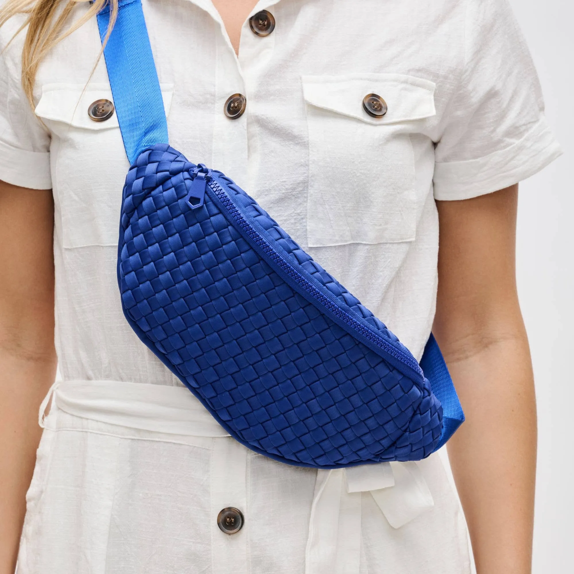 Aim High  Woven Neoprene Belt Bag