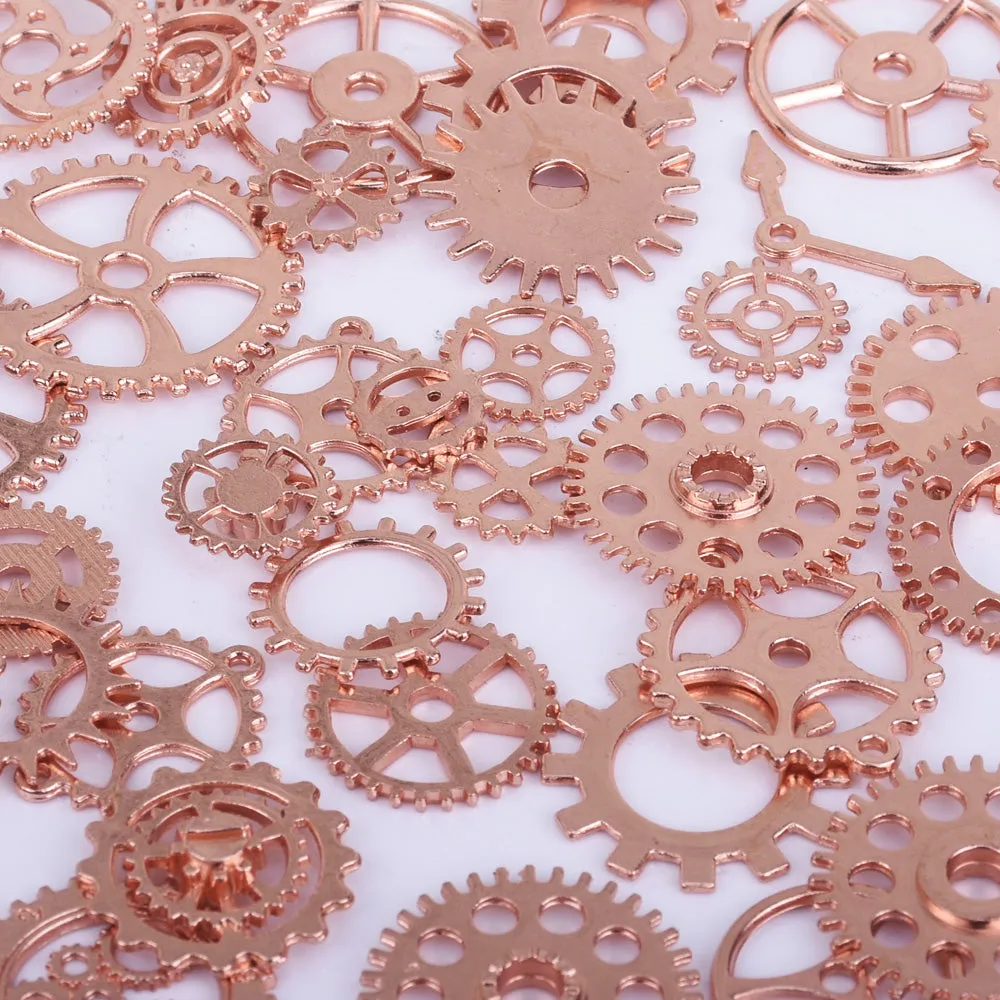 Alloy Gear Charms Collection Steampunk Gear pendant beads Wheel Cogs DIY Supplies 100g/bag 102428