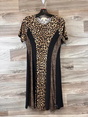 Animal Print Dress Casual Midi Michael By Michael Kors, Size S