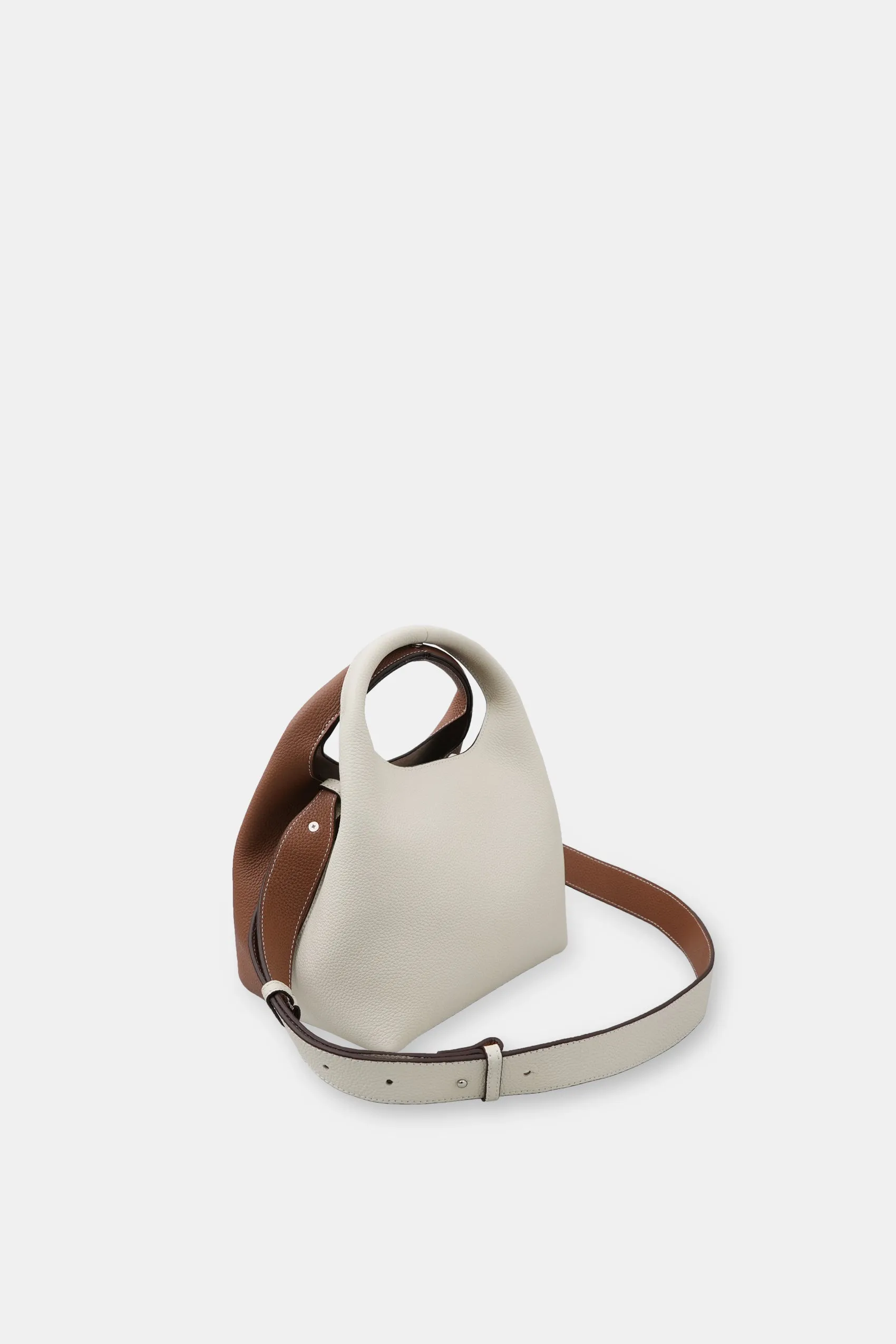 Athena Double Sided Bag, Ivory&Brown