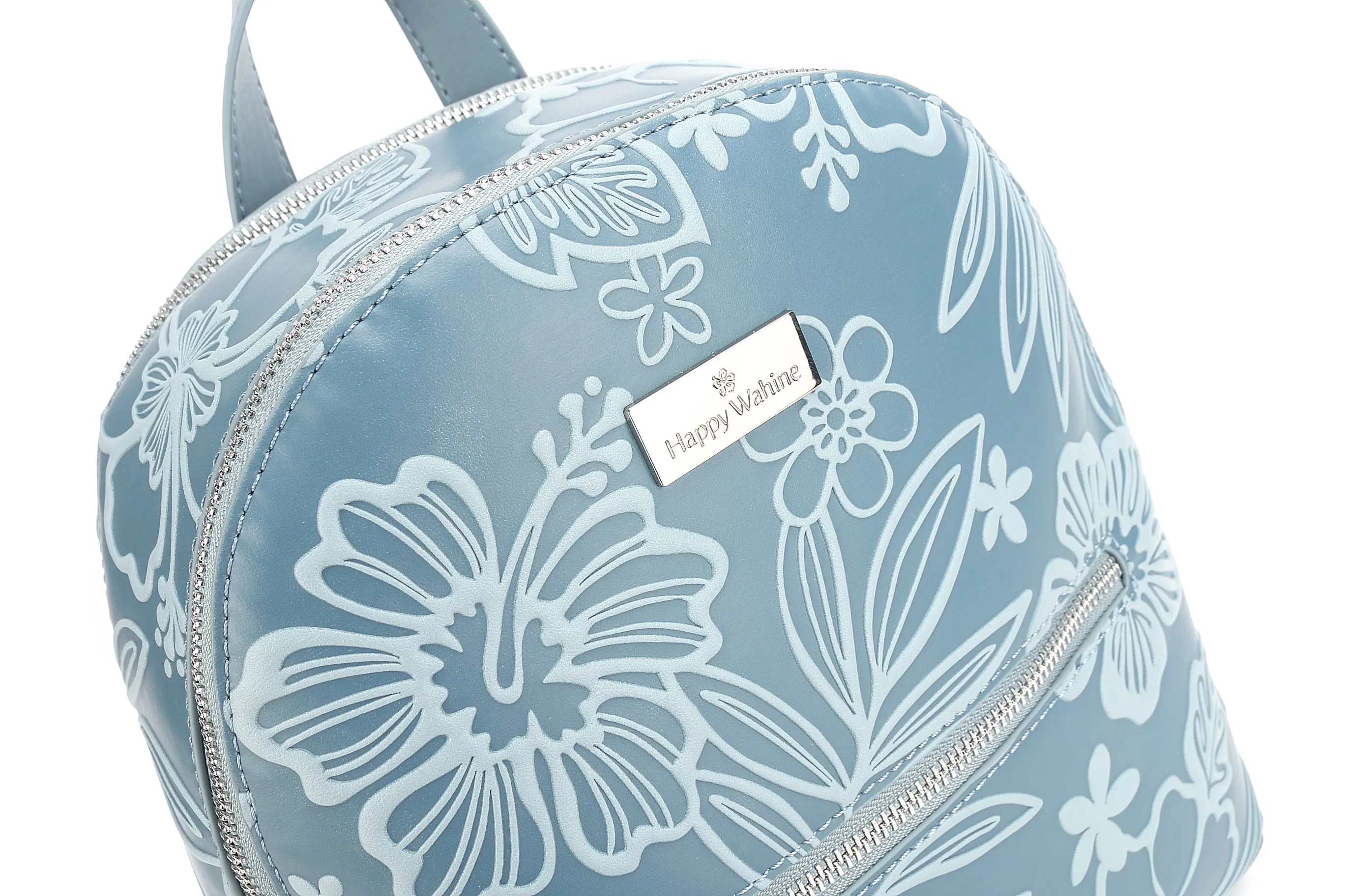 Backpack Tiffany Cherry Blossom Embossed Blue