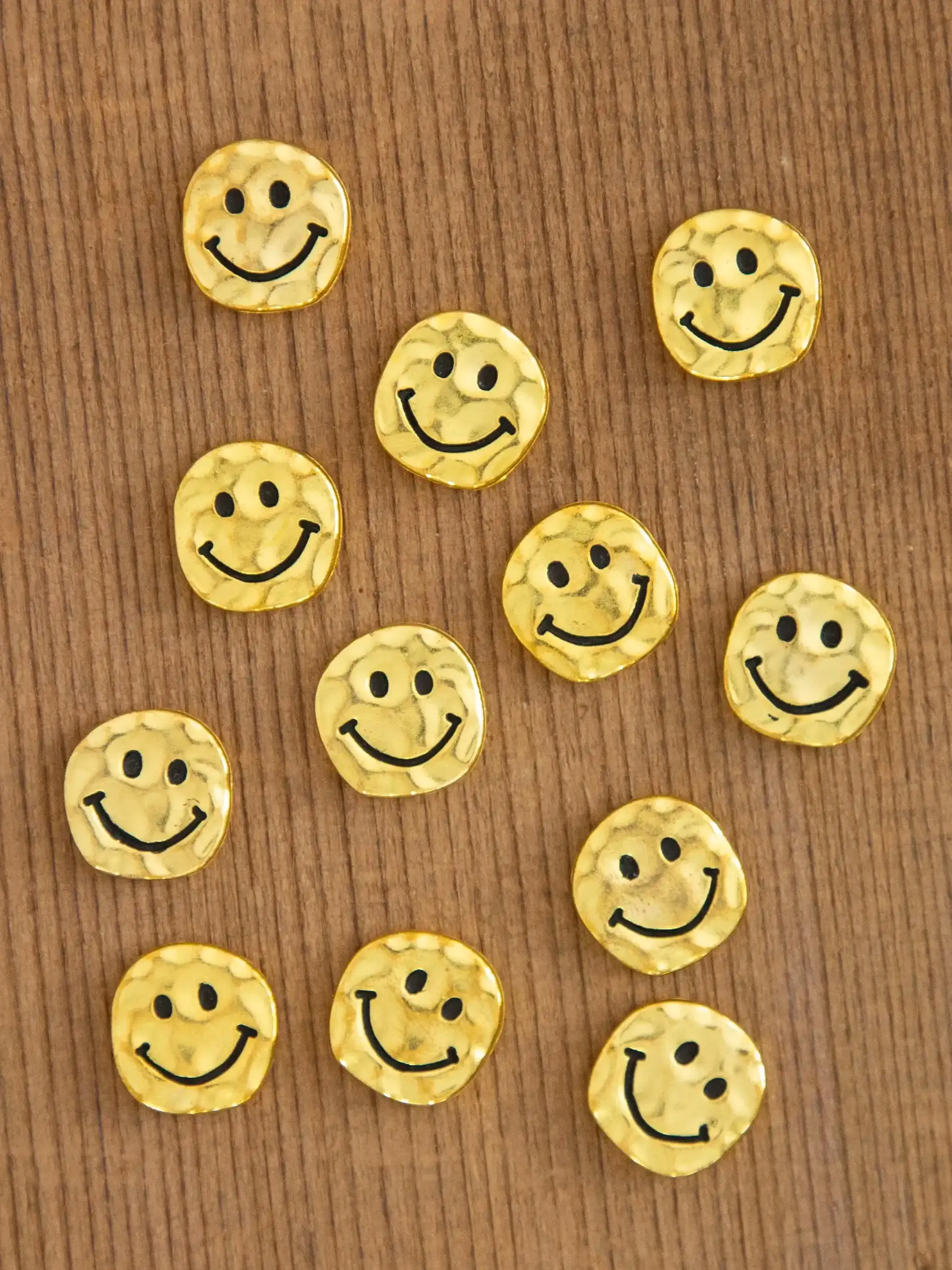 Bag of Tiny Tokens, Set of 12 - Smiley Face