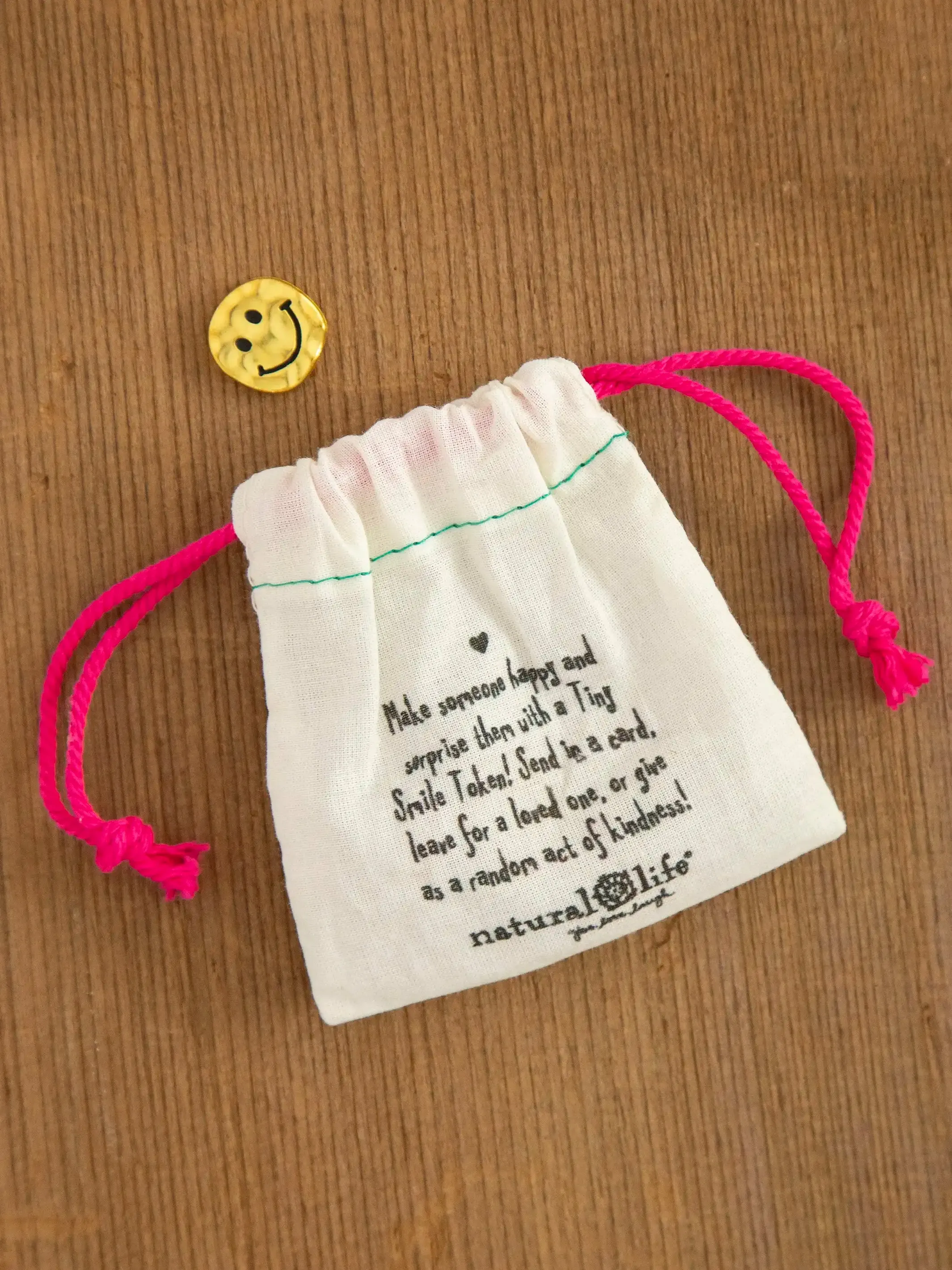 Bag of Tiny Tokens, Set of 12 - Smiley Face