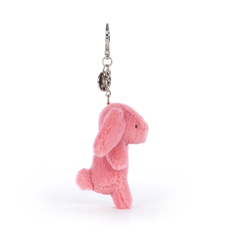 Bashful Bunny Pink Bag Charm