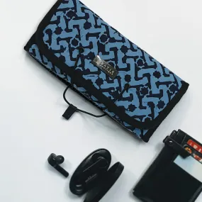 Batik Roll Up Travel Pouch - Midnight Arabesque