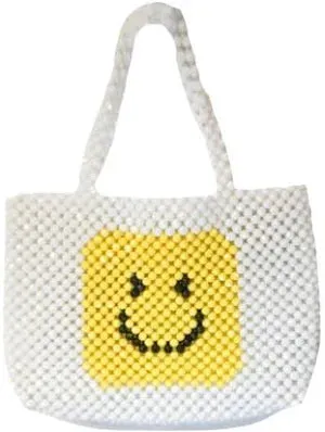 Beaded smile bag