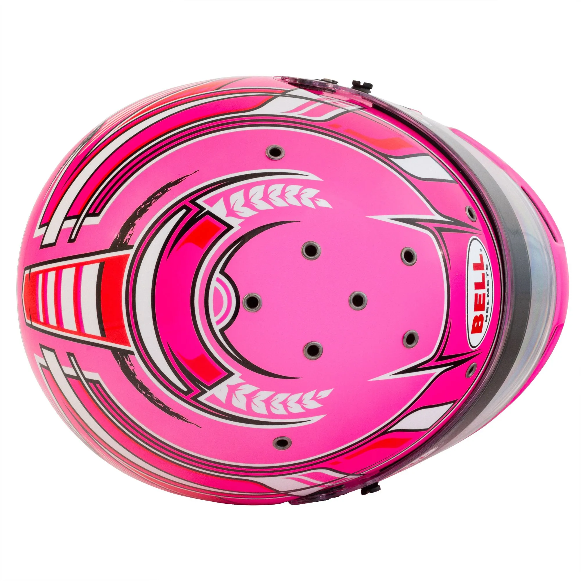 Bell KC7-CMR Champion Pink Kart Helmet  FREE Fleece Helmet Bag