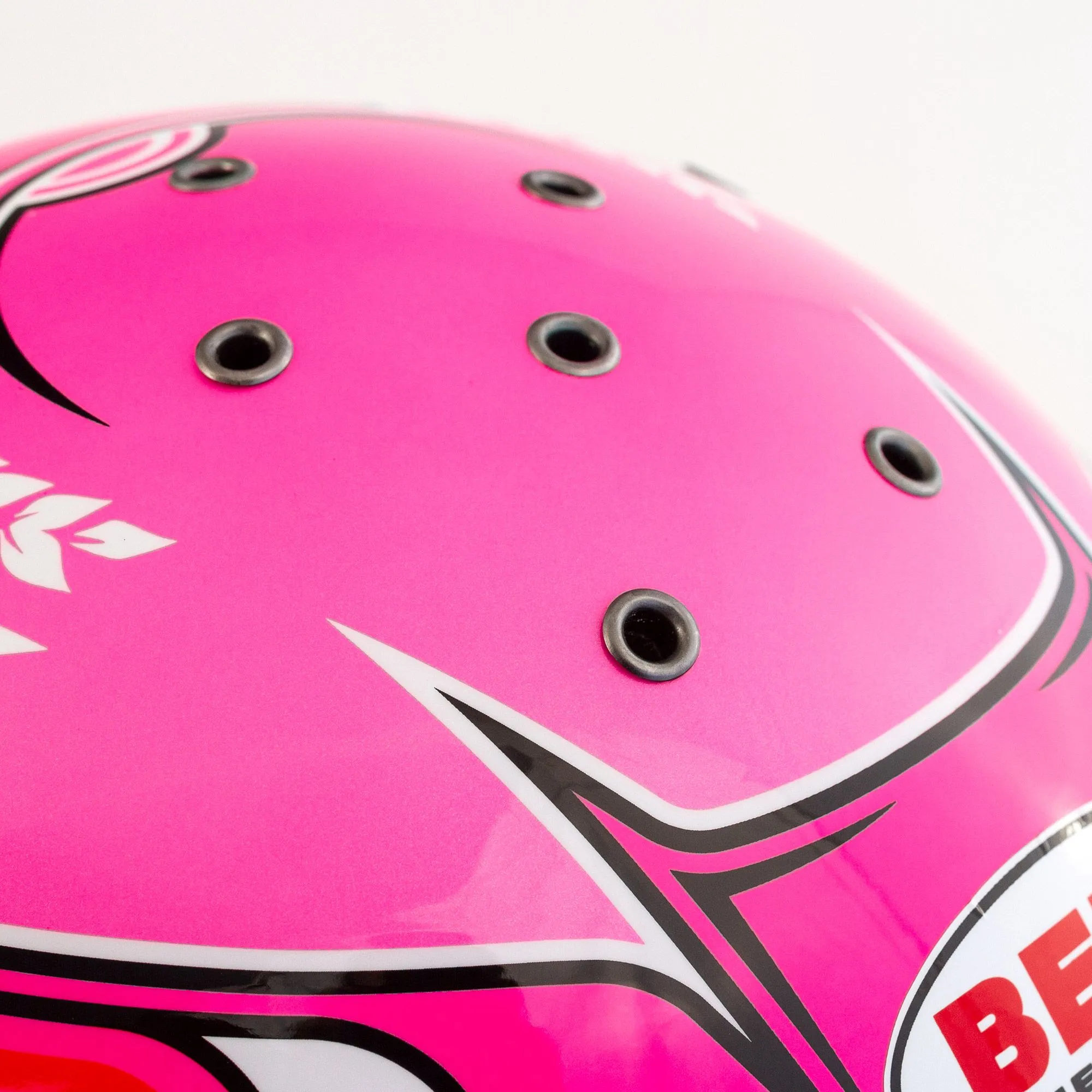 Bell KC7-CMR Champion Pink Kart Helmet  FREE Fleece Helmet Bag