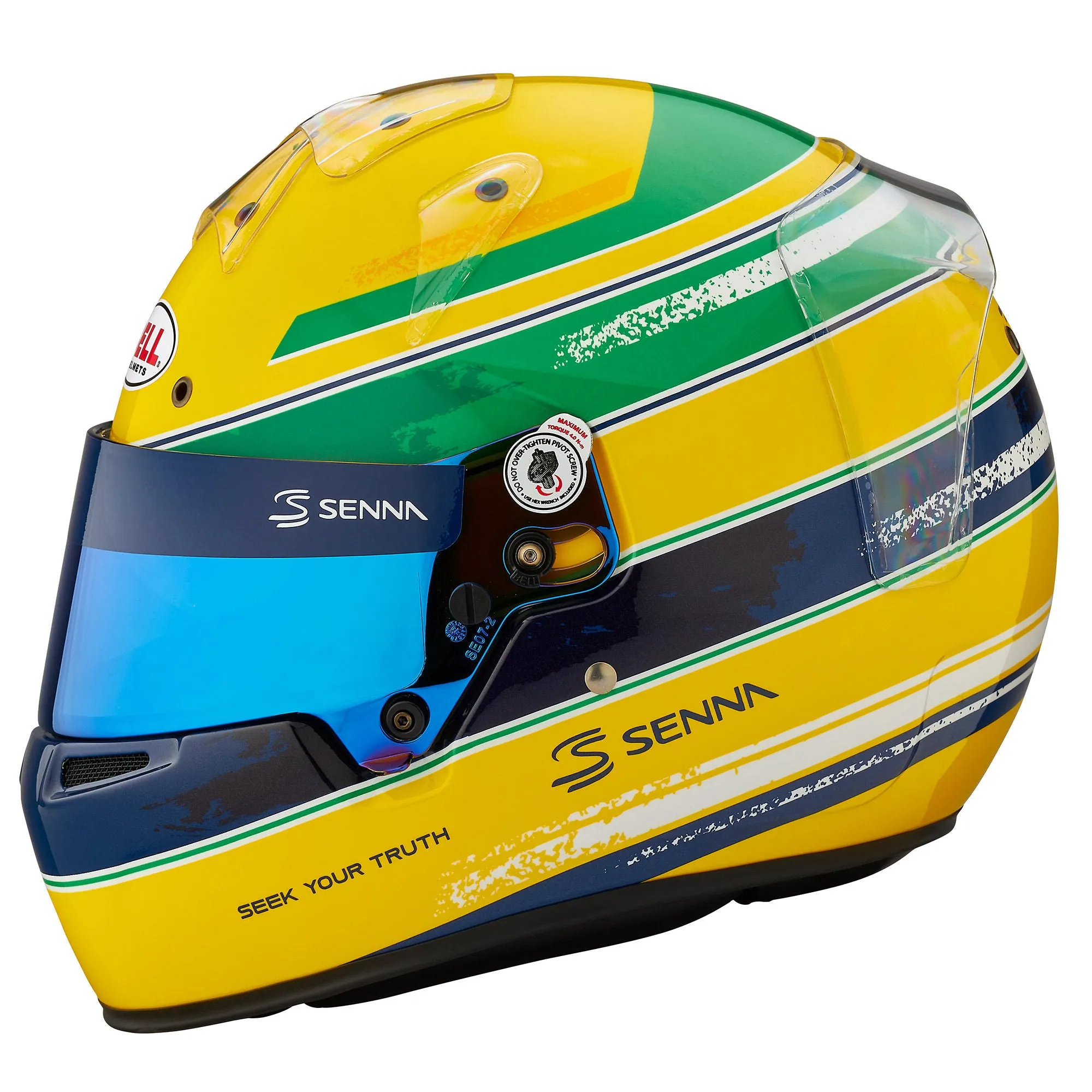 Bell KC7-CMR Kart Helmet - Ayrton Senna  Free HP Helmet Bag