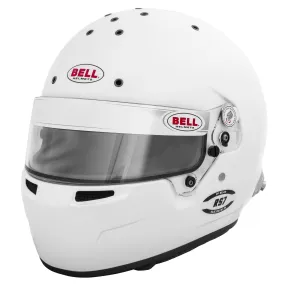 Bell RS7 PRO SA2020 Helmet, White  FREE Fleece Helmet Bag