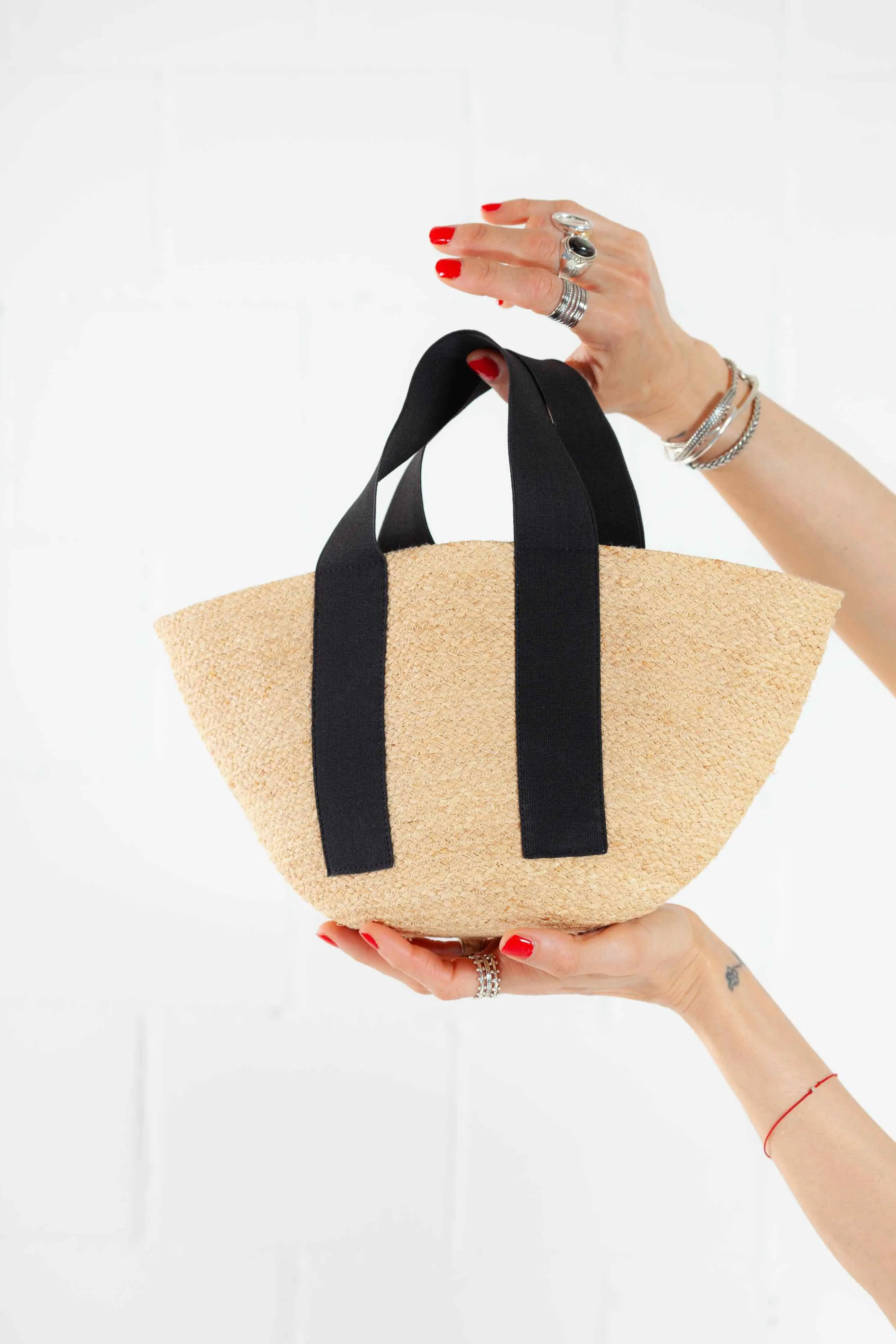 Black Mini Market Bag - Lola Hats