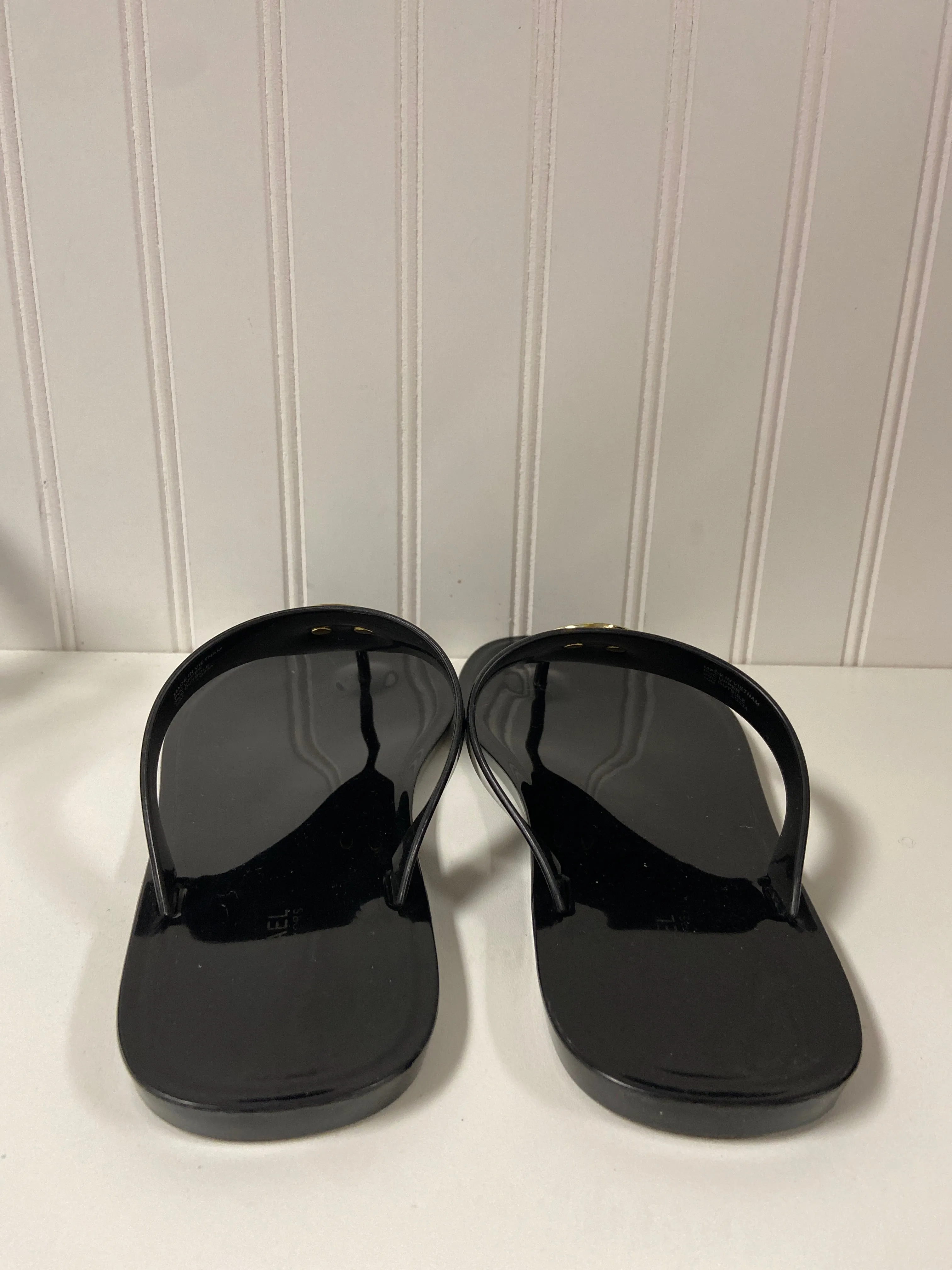 Black Sandals Designer Michael By Michael Kors, Size 10