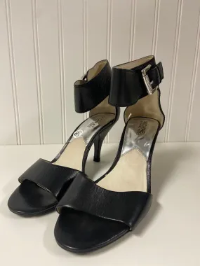 Black Sandals Heels Stiletto Michael By Michael Kors, Size 8.5