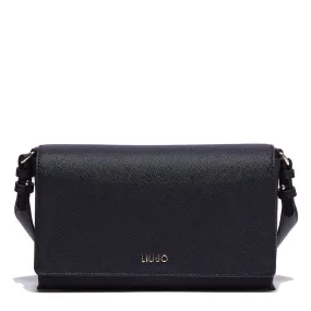 Borsa Donna Baguette Bag a Spalla LIU JO Better stampa Saffiano Nero