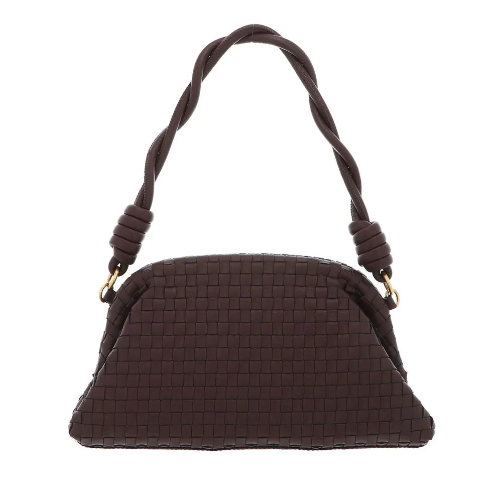 Borsa Donna Clutch con Tracolla GUESS linea Lisbet colore Mahogany