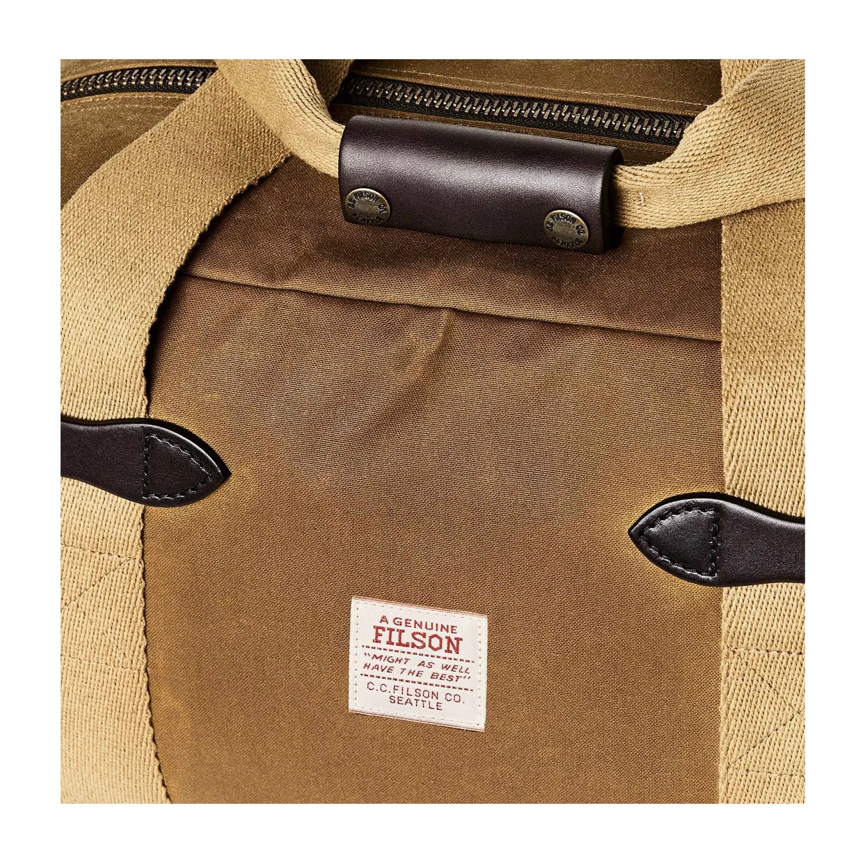 Borsa Filson Small Tin Cloth Duffle Bag Marrone