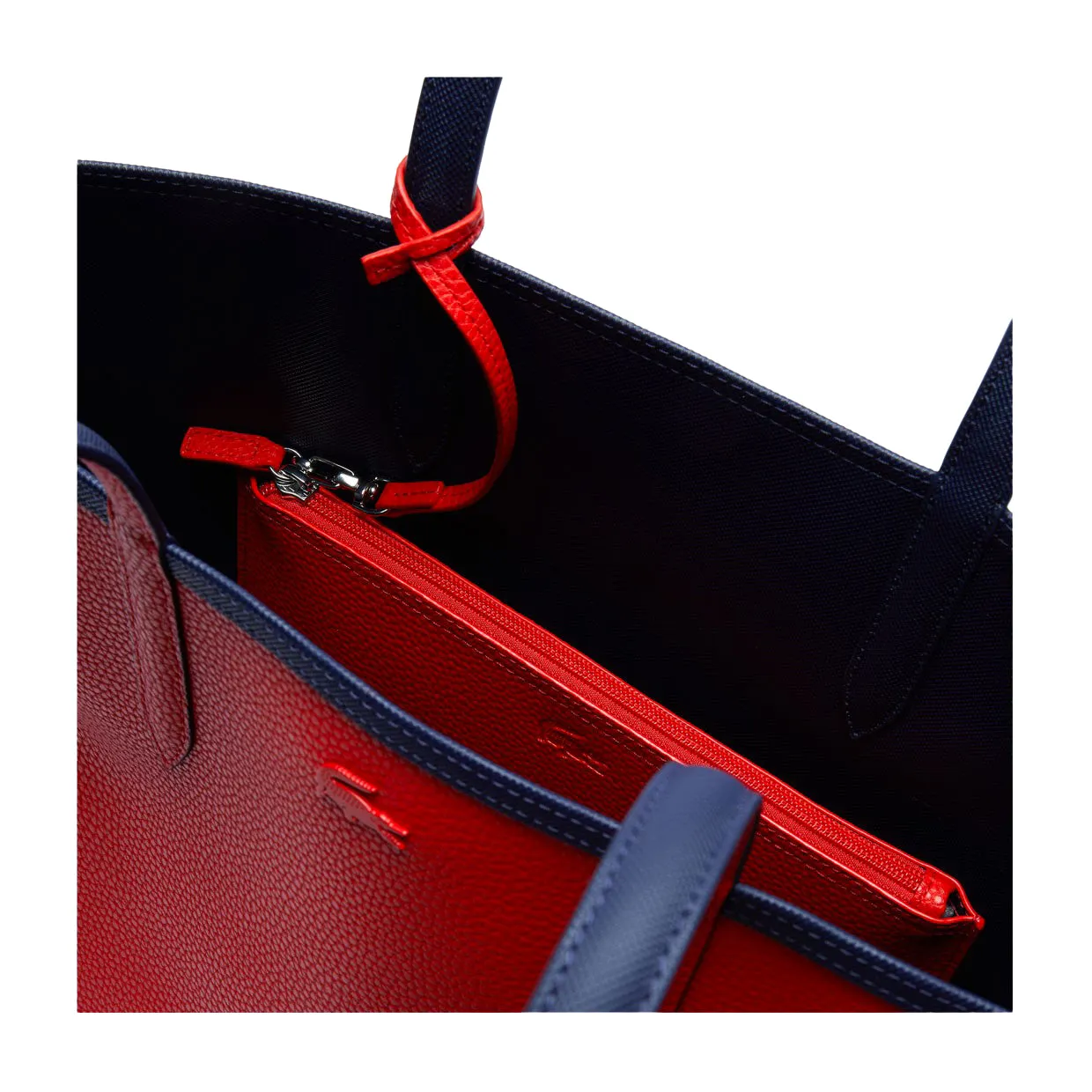 Borsa Lacoste Shopping Bag Anna Reversibile Blu / Rosso