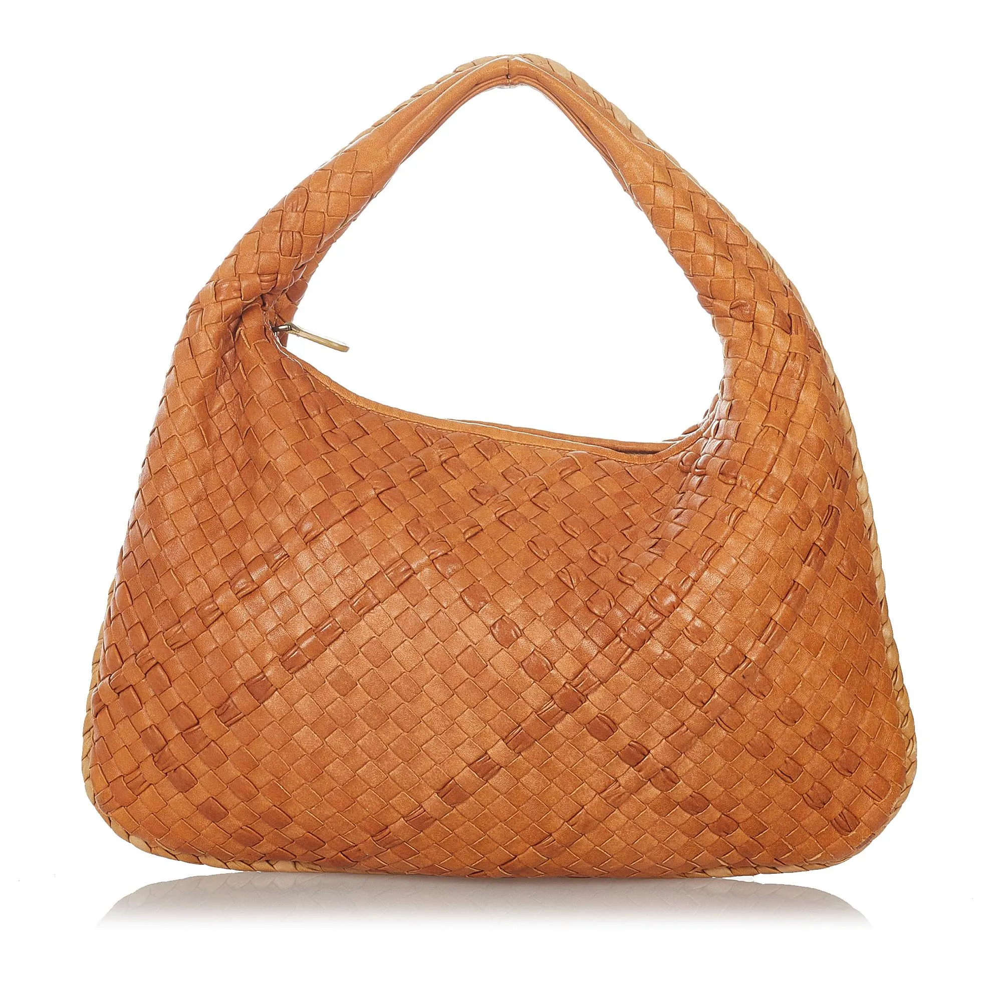 Bottega Veneta Intrecciato Leather Hobo Bag (SHG-26906)