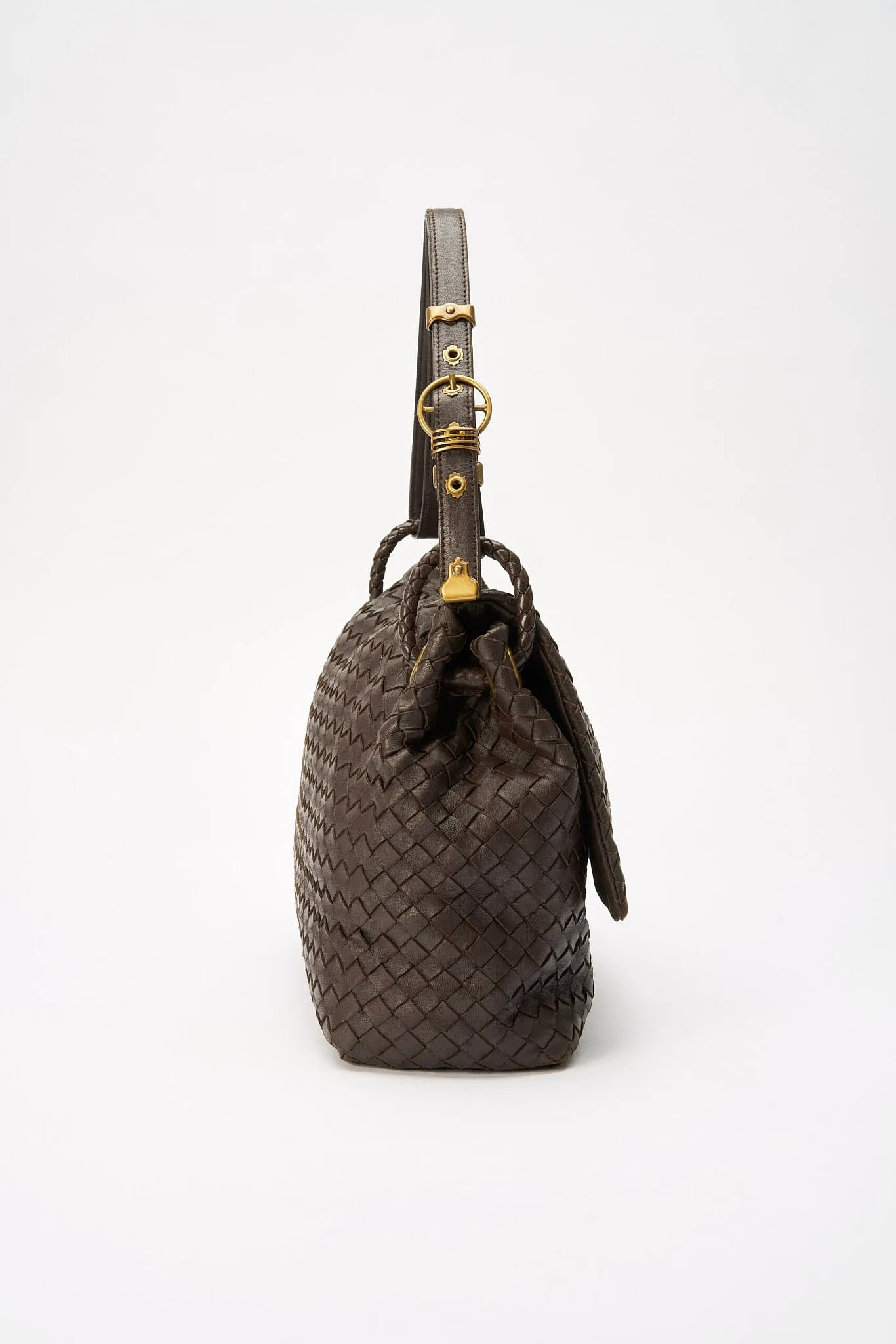 Bottega Veneta Intrecciato Leather Shoulder Bag