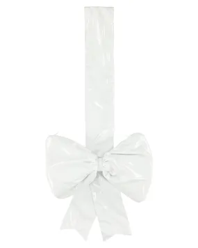 CAROLINE BOSMANS Miss(ed) Universe Glossy Bow Bag in White