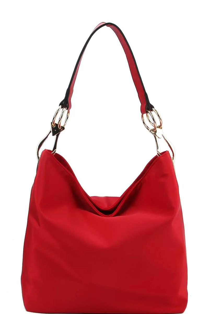 Chic Fashion Durable Canvas Fabric Hobo Bag