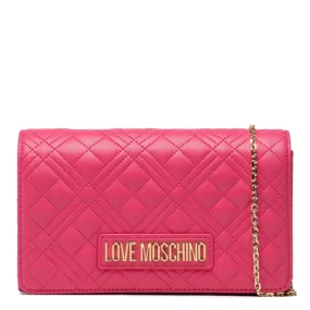 Clutch Donna con Tracolla LOVE MOSCHINO linea Shiny Quilted colore Fuxia JC4079