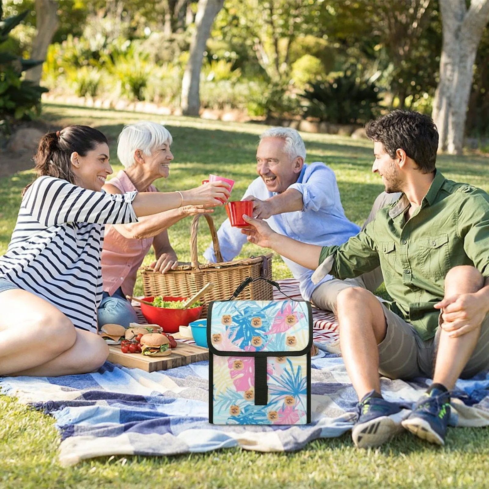 Custom Pet Camping Ice Pack Insulated Lunch Bag