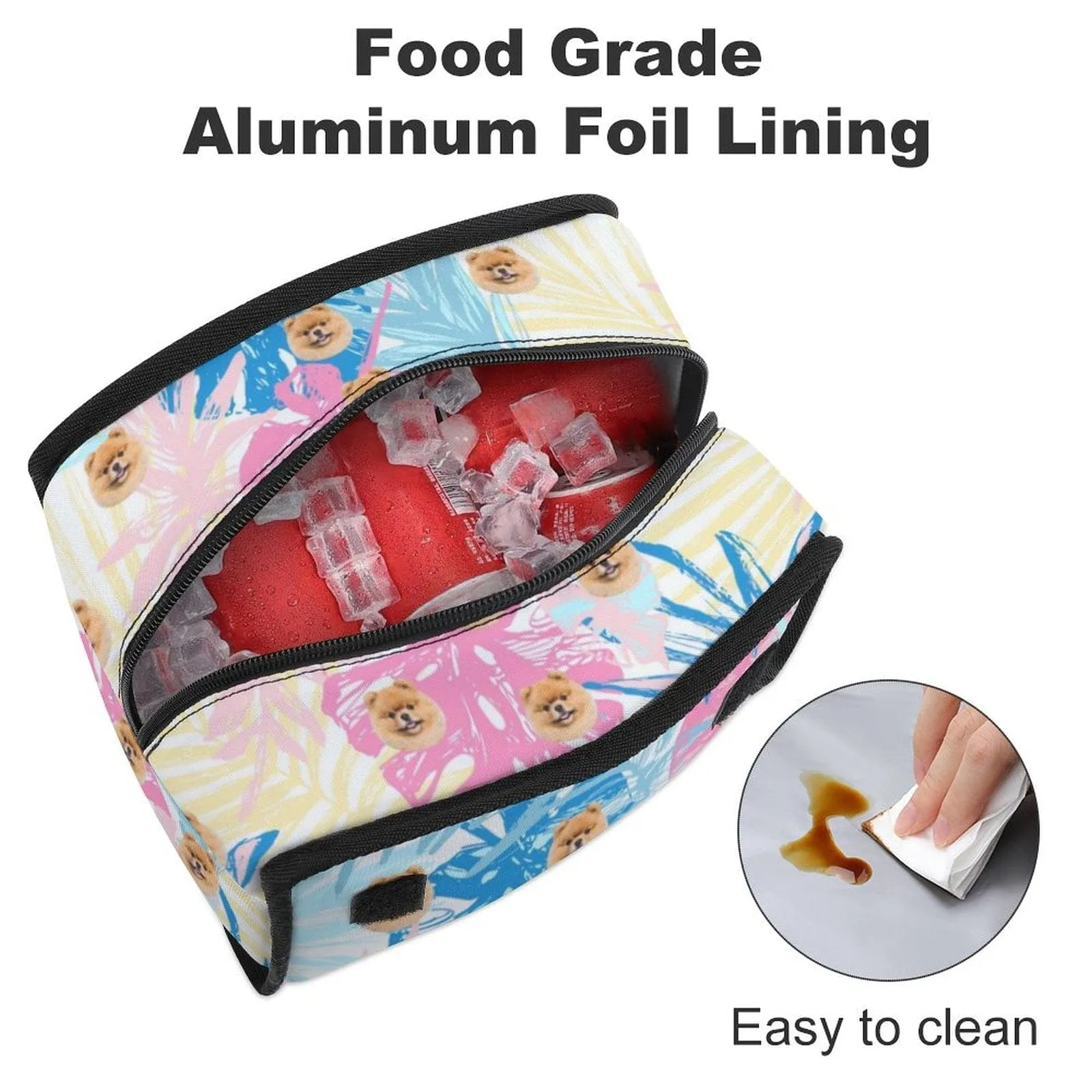 Custom Pet Camping Ice Pack Insulated Lunch Bag