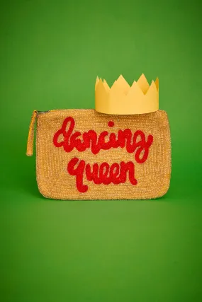 Dancing Queen bead clutch - Gold and red