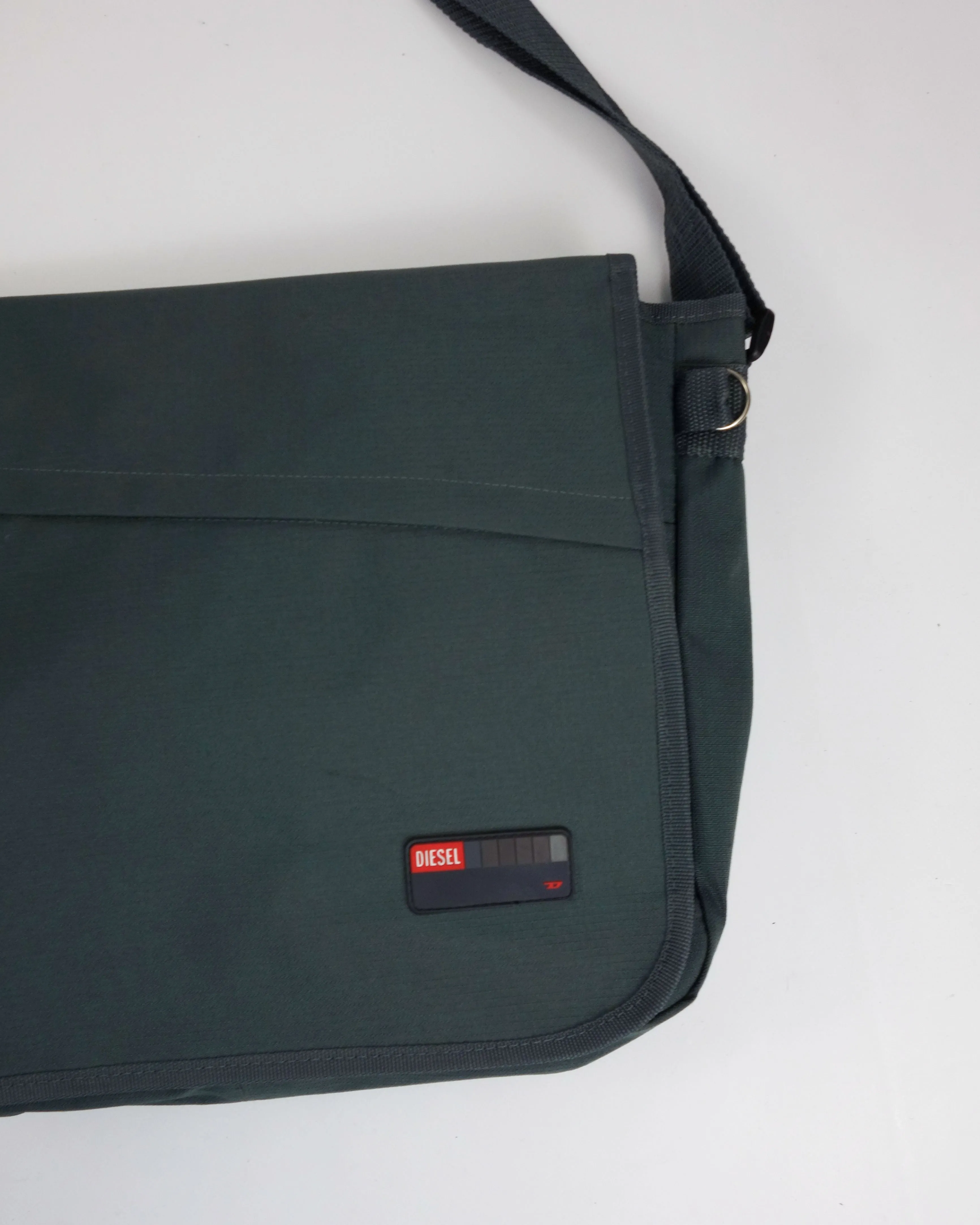 Diesel Retro Logo Grey Sling Bag 2000's