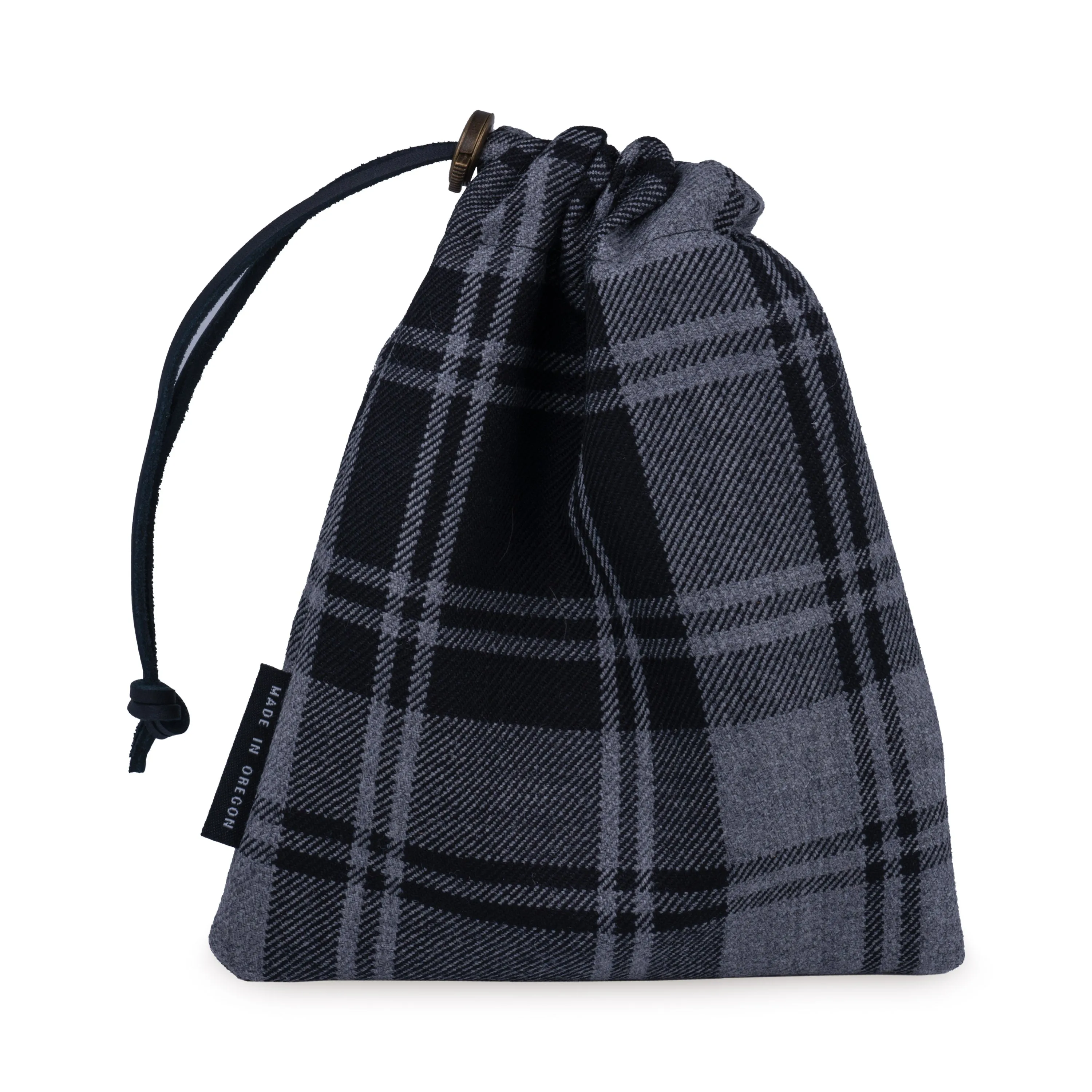 Douglas Grey Modern Drawstring Pouch