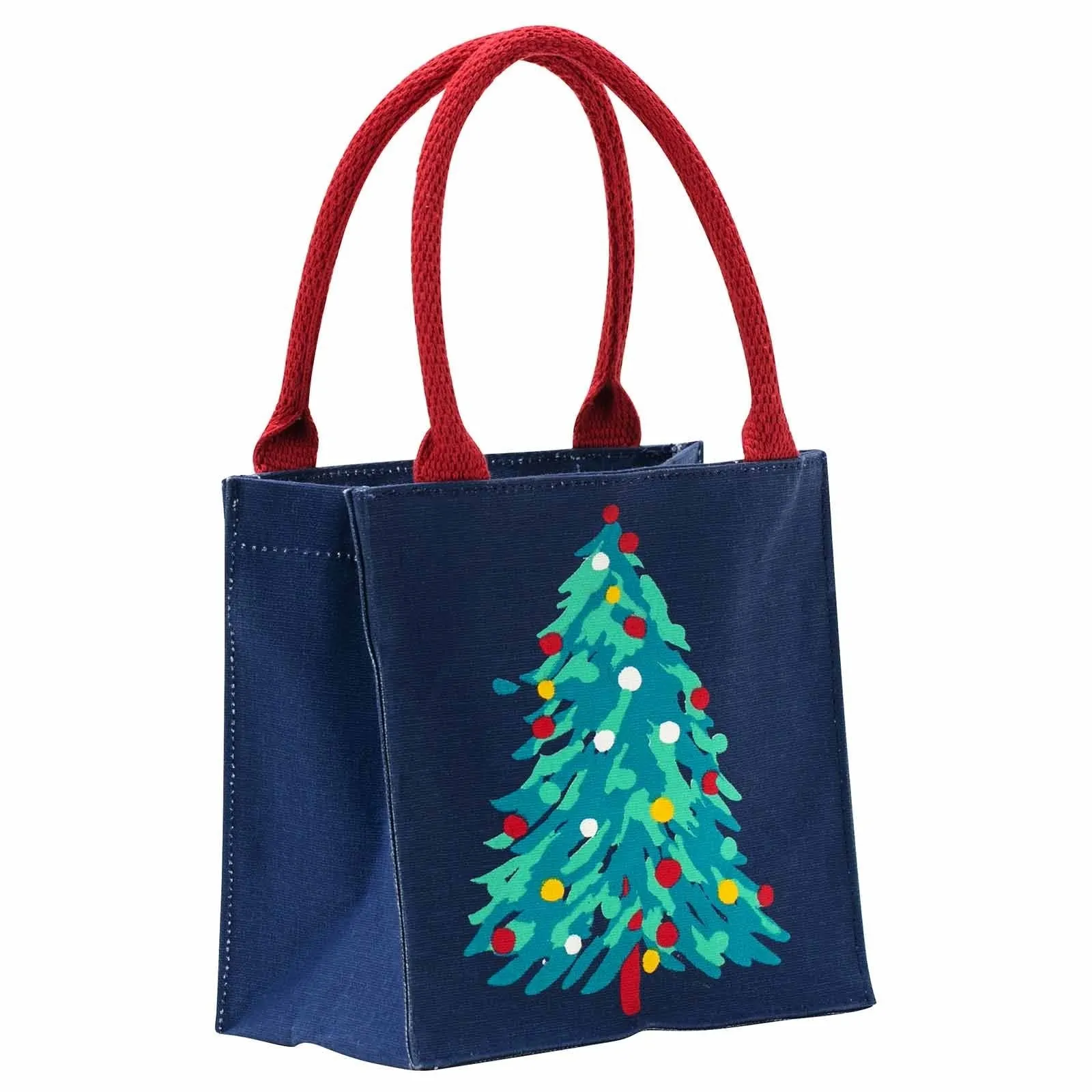 Eco-Friendly Abstract Christmas Tree Itsy Bitsy Gift Bag