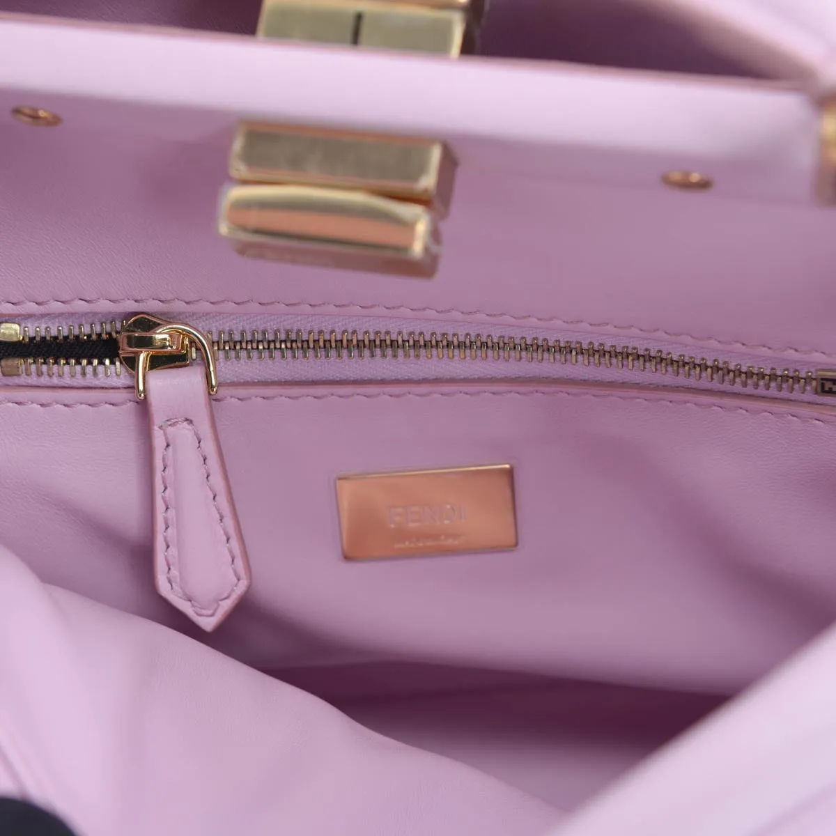 Fendi Pink Nappa Mini Peekaboo Bag