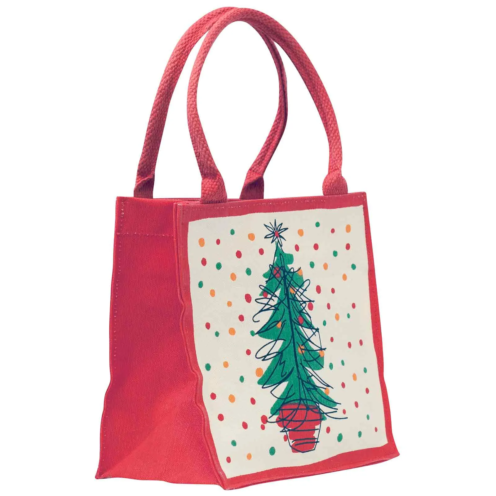 Festive Tree Itsy Bitsy Gift Bag - Reusable & Eco-Friendly