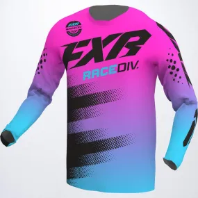 FXR Clutch MX Jersey E-Pink/Sky Blue/Black