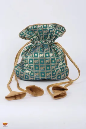 Girls Green Women’s Handcrafted Potli Bag