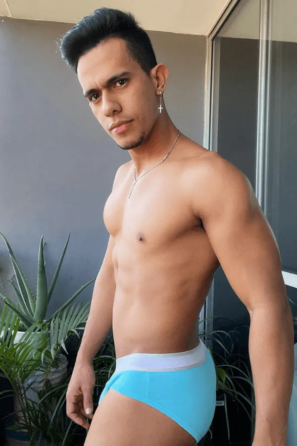 Heartbreaker Briefs W Bulge Pouch - Light Blue