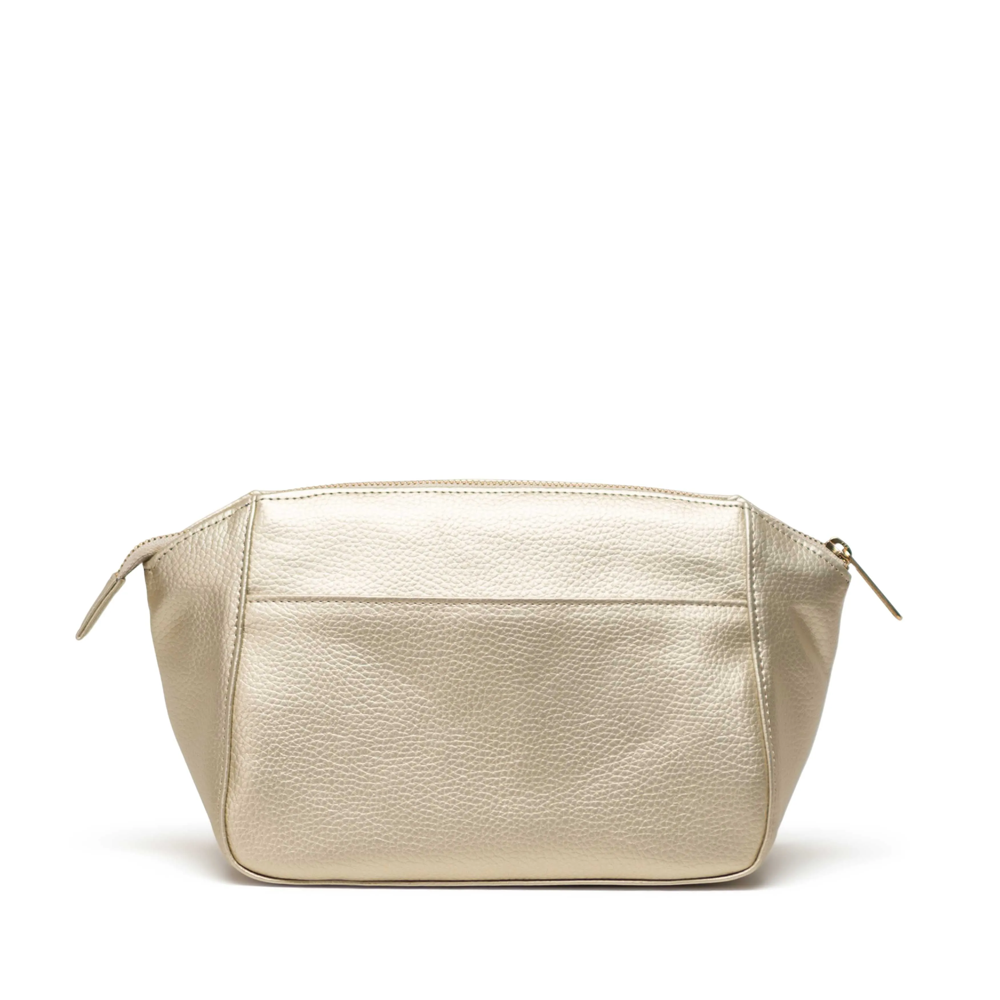 Herschel Milan Toiletry Bag Vegan Leather Gold Metallic