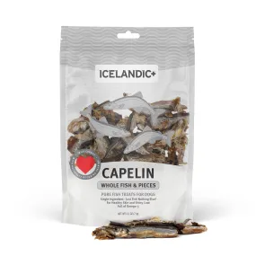 Icelandic  Capelin Whole Fish & Pieces Dog Treat: 2.5-oz Bag