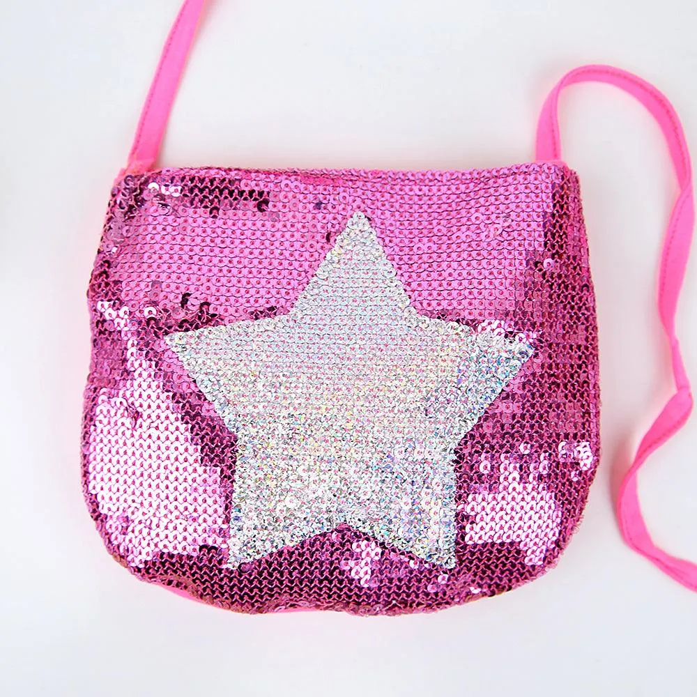 Imported Stylish Sequin Cross Body Cotton Bag For Girls