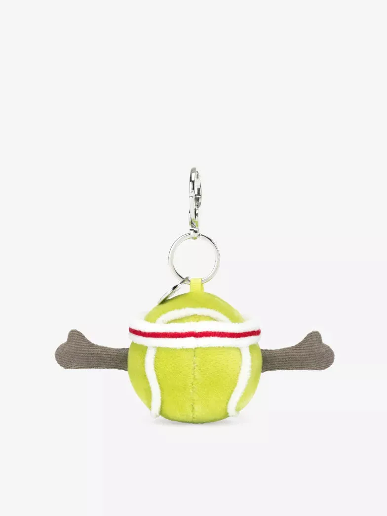 Jellycat Amuseable Sports Tennis Ball woven bag charm