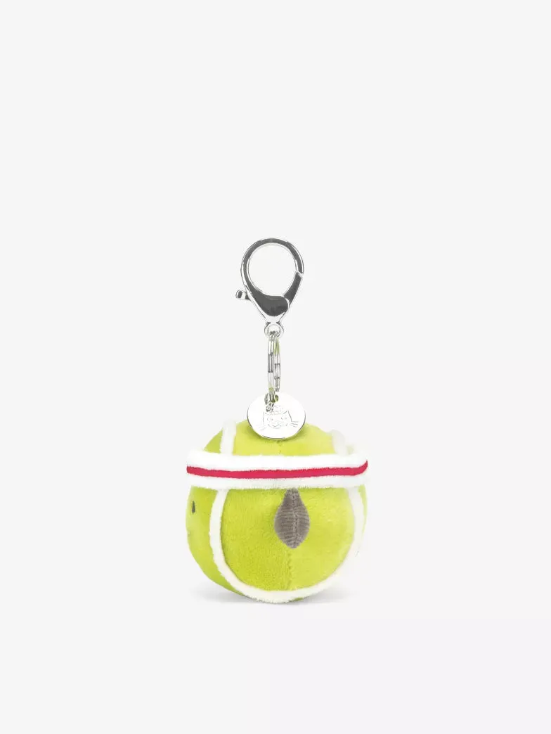 Jellycat Amuseable Sports Tennis Ball woven bag charm