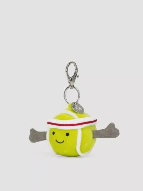 Jellycat Amuseable Sports Tennis Ball woven bag charm