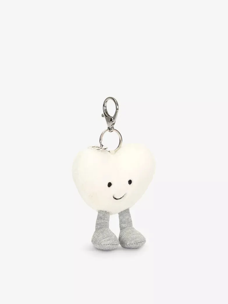 Jellycat Amuseables Cream Heart Bag Charm