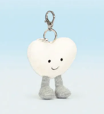 Jellycat Amuseables Cream Heart Bag Charm